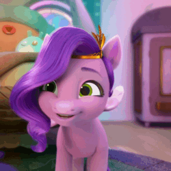 Size: 600x600 | Tagged: safe, imported from derpibooru, screencap, pipp petals, pegasus, pony, spoiler:my little pony: make your mark, adorapipp, animated, cropped, cute, daaaaaaaaaaaw, ear flick, female, flapping wings, g5, gif, headband, i watch it for the ears, mare, my little pony: make your mark, my little pony: make your mark chapter 1, solo, wings