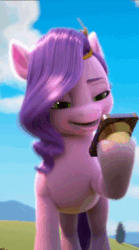 Size: 400x718 | Tagged: safe, imported from derpibooru, screencap, pipp petals, pegasus, pony, spoiler:my little pony: make your mark, animated, cellphone, cropped, female, g5, gif, i watch it for the ears, mare, my little pony: make your mark, my little pony: make your mark chapter 1, phone, smartphone, solo