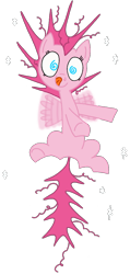 Size: 601x1267 | Tagged: safe, artist:lauren faust, editor:pagiepoppie12345, imported from derpibooru, pinkie pie, pegasus, pony, cute, diapinkes, female, g4, mare, pegasus pinkie pie, race swap, simple background, smiling, sparkles, sugar rush, swirly eyes, tongue out, transparent background, wings