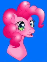 Size: 385x512 | Tagged: artist needed, safe, imported from derpibooru, pinkie pie, earth pony, pony, female, solo, wrong eye color