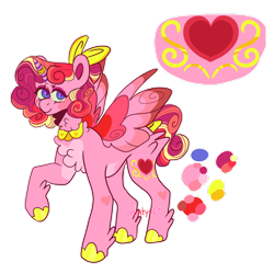 Size: 1920x1920 | Tagged: safe, artist:mintyo0s, imported from derpibooru, princess cadance, alicorn, pony, bow, chest fluff, female, hair bow, mare, raised hoof, redesign, simple background, solo, story included, transparent background