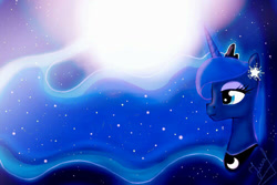 Size: 999x666 | Tagged: safe, artist:juliafluffy, imported from derpibooru, princess luna, alicorn, pony, ethereal mane, female, solo