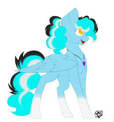 Size: 1855x2000 | Tagged: safe, artist:prettyshinegp, imported from derpibooru, oc, oc only, pegasus, pony, coat markings, female, jewelry, mare, necklace, pegasus oc, signature, simple background, smiling, socks (coat markings), solo, transparent background