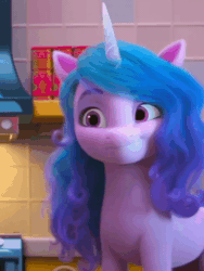 Size: 600x800 | Tagged: safe, imported from derpibooru, screencap, izzy moonbow, pony, unicorn, spoiler:my little pony: make your mark, animated, cropped, female, g5, gif, i watch it for the ears, mare, my little pony: make your mark, my little pony: make your mark chapter 1, solo