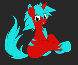 Size: 1000x838 | Tagged: safe, artist:knifeh, imported from derpibooru, oc, oc only, pony, unicorn, :p, horn, simple background, sitting, solo, tongue out, unicorn oc