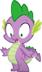Size: 327x563 | Tagged: safe, artist:pascalmulokozi2, edit, edited screencap, imported from derpibooru, screencap, spike, dragon, sweet and smoky, background removed, open mouth, shocked, simple background, solo, transparent background, winged spike, wings