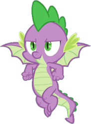 Size: 291x398 | Tagged: safe, artist:pascalmulokozi2, edit, edited screencap, imported from derpibooru, screencap, spike, dragon, molt down, background removed, flying, male, simple background, solo, transparent background, winged spike, wings