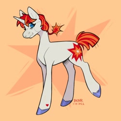 Size: 1072x1072 | Tagged: safe, artist:beyhr, imported from derpibooru, oc, oc only, oc:wow factor, pony, unicorn, looking at you, smiling, solo