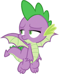 Size: 689x852 | Tagged: safe, artist:pascalmulokozi2, edit, edited screencap, imported from derpibooru, screencap, spike, dragon, background removed, flying, male, simple background, solo, transparent background, unhappy, winged spike, wings