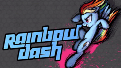 Size: 1920x1080 | Tagged: safe, artist:mane6, artist:rc88, imported from derpibooru, rainbow dash, pegasus, pony, fighting is magic, 2012, action pose, brony history, determined, female, kick, mare, music, nostalgia, paint splatter, solo, sound, sound only, webm, youtube, youtube link, youtube video