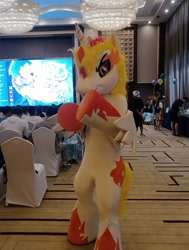 Size: 720x952 | Tagged: safe, imported from derpibooru, daybreaker, human, china, china ponycon, china ponycon 2022, clothes, cosplay, costume, fursuit, irl, photo, wuhan