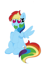Size: 1857x2642 | Tagged: safe, artist:cinematic-fawn, imported from derpibooru, rainbow dash, pony, cookie, food, no pupils, simple background, solo, white background