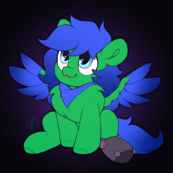 Size: 3000x3000 | Tagged: safe, artist:argigen, imported from derpibooru, oc, oc only, pegasus, pony, chibi, high res, simple background