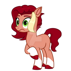 Size: 1920x1920 | Tagged: safe, artist:dancingkinfiend, imported from derpibooru, oc, oc only, earth pony, pony, deviantart watermark, female, g5, mare, obtrusive watermark, offspring, parent:sprout cloverleaf, parent:sunny starscout, parents:sunnysprout, simple background, solo, transparent background, watermark