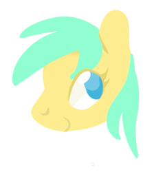 Size: 545x608 | Tagged: safe, artist:anonymous, sunshower raindrops, pony, female, mare, simple background, smiling
