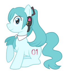 Size: 1585x1715 | Tagged: safe, artist:horsyca, imported from derpibooru, earth pony, pony, anime, blue coat, blue eyes, blue hair, cute, hatsune miku, music, ponified, simple background, singer, solo, transparent background, vocaloid