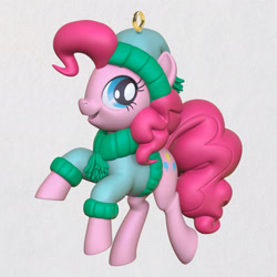 Size: 1920x1920 | Tagged: safe, imported from derpibooru, pinkie pie, earth pony, pony, christmas ornament, clothes, decoration, merchandise, solo, winter outfit
