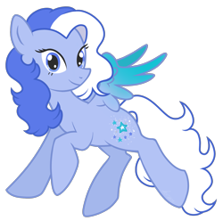 Size: 1729x1715 | Tagged: safe, artist:horsyca, imported from derpibooru, silver glow, pegasus, pony, blue, cute, g3, g3 to g4, g4, generation leap, looking at you, simple background, solo, transparent background, vintage