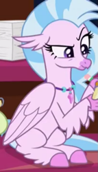 Size: 385x672 | Tagged: safe, imported from derpibooru, screencap, silverstream, classical hippogriff, hippogriff, what lies beneath, confused, cropped, raised eyebrow, solo