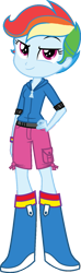 Size: 487x1640 | Tagged: safe, artist:iamsheila, artist:masem, edit, imported from derpibooru, vector edit, rainbow dash, scootaloo, human, equestria girls, female, hand on hip, palette swap, recolor, simple background, solo, transparent background, vector