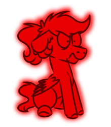 Size: 500x570 | Tagged: safe, artist:fuckomcfuck, imported from derpibooru, oc, oc:doodles, pegasus, pony, angry, demi-girl, glowing, rage, red, simple background, solo, transparent background