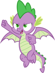 Size: 708x951 | Tagged: safe, artist:tajohnson6, imported from derpibooru, spike, dragon, molt down, flying, male, open mouth, simple background, solo, transparent background, vector, winged spike, wings