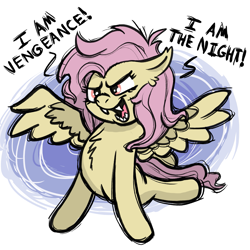 Size: 1829x1830 | Tagged: safe, artist:doodledonutart, imported from derpibooru, fluttershy, bat pony, bat ponified, batman the animated series, flutterbat, race swap, solo