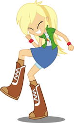 Size: 696x1147 | Tagged: safe, artist:iamsheila, imported from derpibooru, applejack, rainbow dash, equestria girls, female, palette swap, recolor, simple background, solo, transparent background