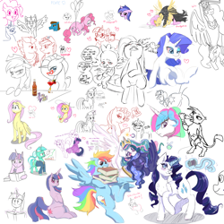 Size: 4096x4096 | Tagged: safe, applejack, fluttershy, gilda, lyra heartstrings, pinkie pie, princess celestia, princess luna, rainbow dash, rarity, sea swirl, seafoam, spike, twilight sparkle, oc, alicorn, dragon, earth pony, griffon, pegasus, pony, unicorn, aggie.io, alcohol, alicornification, angry, balloon, bar, basketball, blushing, book, butt, chart, cider, clothes, comic, costume, dock, drawpile, drink, drinking, drool, drugs, eyes closed, falling over, featureless crotch, female, flying, glasses, hat, heart, heart eyes, hiding, looking back, lying down, magic, male, mare, marijuana, moon, mouth hold, older, open mouth, plot, raised hoof, raised tail, reading, simple background, sitting, sketch, smiling, smoking, sparkles, spool, sports, spread wings, stallion, straw, struggling, suit, sun, suprised look, sweat, sword, tail, talking, thread, tongue out, vodka, walking, weapon, wingding eyes, wings