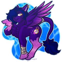 Size: 500x500 | Tagged: safe, artist:catboycrimez, imported from derpibooru, oc, oc:galaxy star, pegasus, pony, female, mare, solo