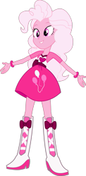 Size: 293x600 | Tagged: safe, imported from derpibooru, pinkie pie, human, equestria girls, clothes swap, palette swap, pink diamond (steven universe), recolor, simple background, solo, steven universe, transparent background