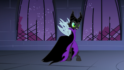 Size: 3265x1836 | Tagged: safe, artist:sirius-writer, imported from derpibooru, queen chrysalis, changeling, changeling queen, disney, female, maleficent, sleeping beauty