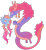 Size: 1920x2080 | Tagged: safe, artist:kabuvee, imported from derpibooru, oc, dragon, pegasus, pony, barbels, chinese dragon, female, mare, simple background, size difference, solo, transparent background