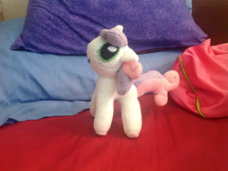 Size: 2592x1936 | Tagged: safe, artist:smugglemuffin, imported from derpibooru, sweetie belle, pony, unicorn, female, irl, photo, plushie, solo