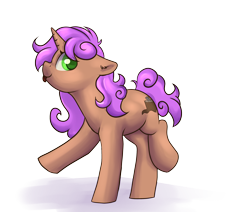 Size: 2600x2200 | Tagged: safe, artist:dumbwoofer, imported from derpibooru, oc, oc only, oc:bristlecone, unicorn, :p, female, happy, looking at you, mare, raised hoof, raised leg, simple background, solo, tongue out, transparent background