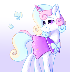 Size: 1252x1290 | Tagged: safe, artist:lambydwight, imported from derpibooru, butterfly, pony, unicorn, cookie run, cream unicorn cookie, ponified, simple background