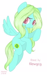 Size: 1280x2056 | Tagged: safe, artist:hoochuu, artist:klewgcg, imported from derpibooru, oc, oc only, pegasus, pony, base used, commission, female, mare, pegasus oc, simple background, smiling, solo, white background, wings, ych result