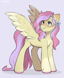 Size: 841x1028 | Tagged: safe, artist:ggashhhhissh, imported from derpibooru, oc, oc only, pegasus, pony, cute, female, not fluttershy, simple background, solo