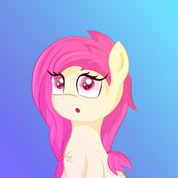 Size: 3000x3000 | Tagged: safe, artist:melody joy, imported from derpibooru, oc, oc only, earth pony, pony, bust, female, looking up, portrait, simple background