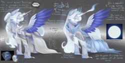 Size: 4096x2079 | Tagged: safe, artist:irinamar, imported from derpibooru, oc, oc only, alicorn, pony, alicorn oc, horn, reference sheet, solo, wings