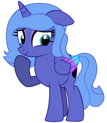 Size: 6972x8000 | Tagged: safe, artist:laszlvfx, imported from derpibooru, princess luna, alicorn, pony, absurd resolution, base used, ears back, eyeshadow, makeup, simple background, solo, transparent background