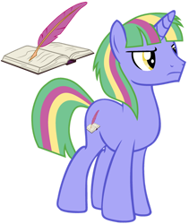 Size: 1024x1212 | Tagged: safe, artist:lillyleaf101, imported from derpibooru, oc, oc:courageous calligraphy, pony, unicorn, base used, magical lesbian spawn, male, offspring, parent:rainbow dash, parent:twilight sparkle, parents:twidash, simple background, solo, stallion, transparent background