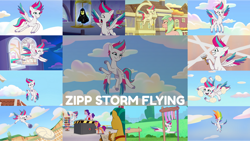 Size: 1280x720 | Tagged: safe, edit, edited screencap, editor:quoterific, imported from derpibooru, screencap, hitch trailblazer, izzy moonbow, pipp petals, sunny starscout, zipp storm, earth pony, pegasus, pony, unicorn, spoiler:g5, spoiler:my little pony: tell your tale, spoiler:tyts01e02, spoiler:tyts01e04, spoiler:tyts01e06, spoiler:tyts01e10, spoiler:tyts01e12, spoiler:tyts01e16, spoiler:tyts01e18, spoiler:tyts01e22, alternate hairstyle, beach, bedsheet ghost, book, coat markings, dahlia, female, floating, flying, g5, grin, headband, heart, hoof heart, jewelry, male, mane five (g5), mare, multicolored hair, my little pony: tell your tale, neighfever, nervous, nervous grin, nervous sweat, night, nightmare roommate, on your cutie marks, paintbrush, pen, pollen, rainbow hair, regalia, smiling, socks (coat markings), sports, spread wings, stallion, sunny-day dinners, sweat, text, the game is ahoof, the unboxing of izzy, underhoof, upside-down hoof heart, volleyball, volleyball net, window, wings, zipp's flight school, zipp's yes day