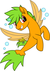 Size: 1956x2781 | Tagged: safe, artist:jamextreme140, imported from derpibooru, oc, oc only, oc:galder rust, pegasus, seapony (g4), my little pony: the movie, simple background, solo, transparent background