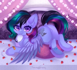 Size: 3300x3000 | Tagged: safe, artist:monstrum, imported from derpibooru, oc, oc only, oc:skyla, oc:skylaswift, pegasus, pony, butt, cute, looking at you, plot, solo, wings