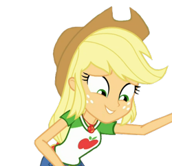 Size: 646x626 | Tagged: safe, artist:i-mlp18, edit, edited screencap, imported from derpibooru, screencap, applejack, human, costume conundrum, costume conundrum: applejack, equestria girls, equestria girls series, spoiler:choose your own ending (season 2), spoiler:eqg series (season 2), applejack's hat, background removed, cowboy hat, female, geode of super strength, hat, magical geodes, not a vector, simple background, solo, transparent background