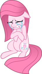 Size: 645x1125 | Tagged: safe, artist:tanahgrogot, imported from derpibooru, oc, oc only, oc:annisa trihapsari, earth pony, crying, sad, simple background, solo, transparent background