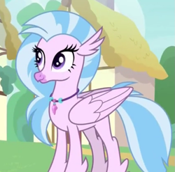 Size: 747x737 | Tagged: safe, imported from derpibooru, screencap, silverstream, classical hippogriff, hippogriff, uprooted, cropped, cute, diastreamies, solo