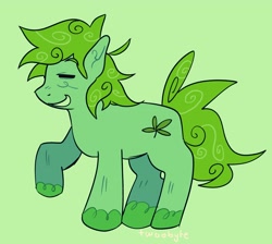 Size: 3723x3338 | Tagged: safe, artist:partyquark, imported from derpibooru, oc, oc only, oc:stoney poney, earth pony, eyes closed, grin, male, side view, smiling, solo, stallion, teeth