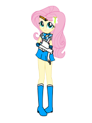 Size: 3072x4096 | Tagged: safe, artist:rollyagami02, imported from derpibooru, fluttershy, human, equestria girls, clothes, clothes swap, cosplay, costume, eqg promo pose set, pixiv, sailor kindness, sailor mercury, sailor moon, simple background, solo, transparent background